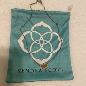 ROSE GOLD KENDRA SCOTT ELISA NECKLACE WITH BAG